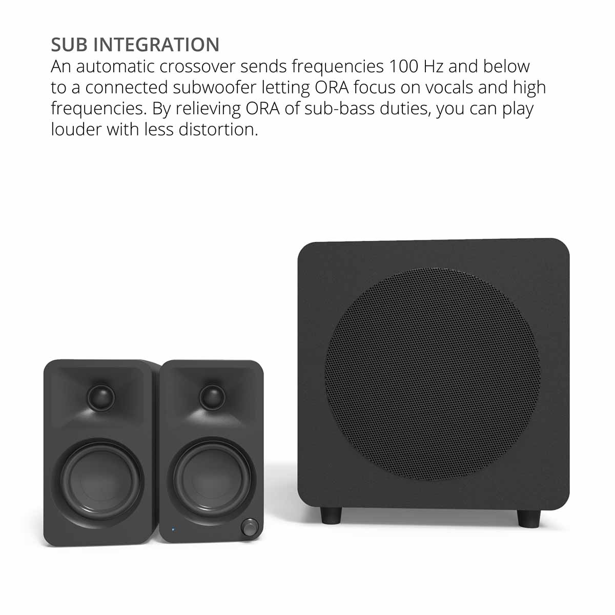 Kanto OPEN BOX ORA Powered Reference Desktop Speakers - Matte Black - Pair - A Grade - Image 9