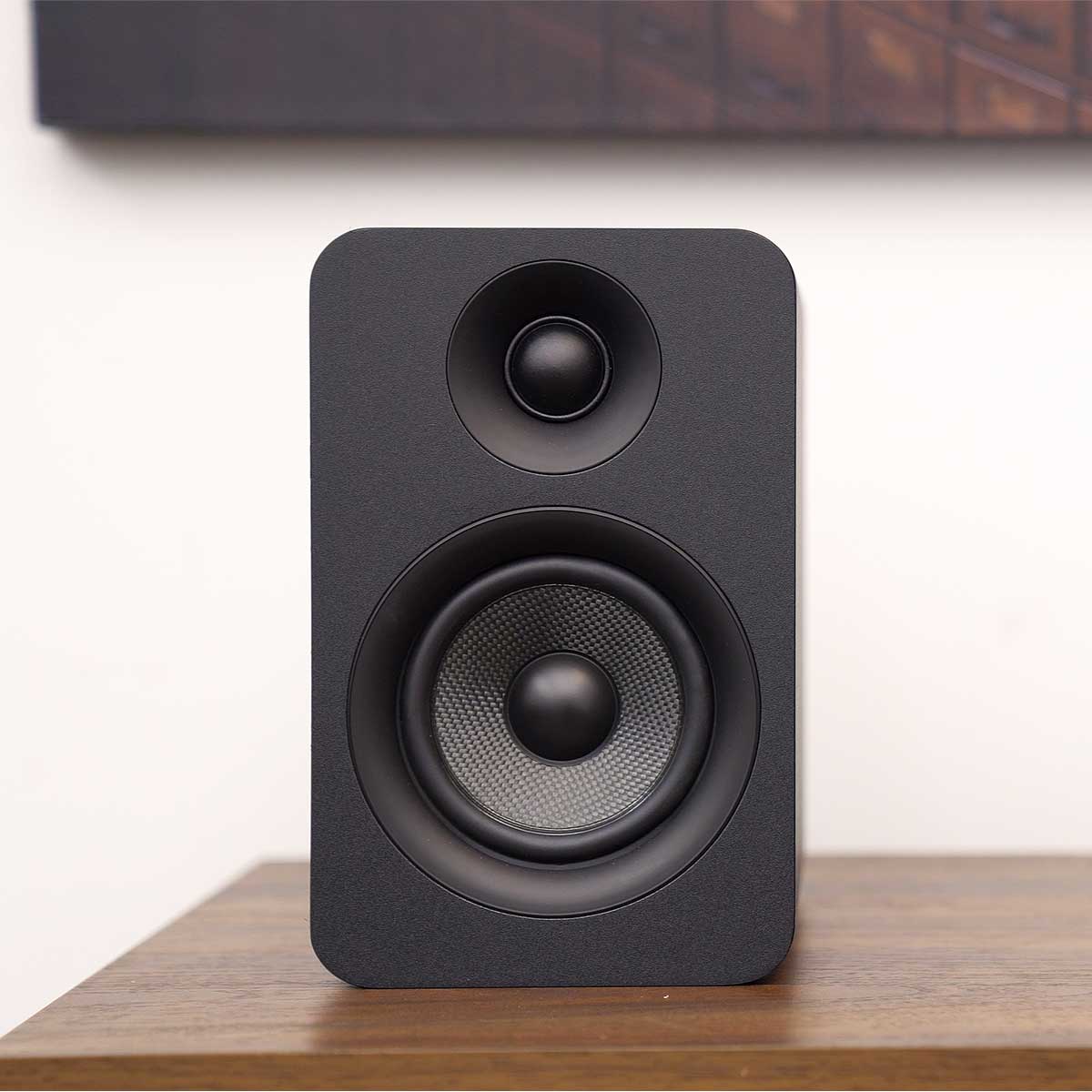 Kanto OPEN BOX YU Passive 4" Passive Bookshelf Speakers with 1" Silk Dome Tweeter | External Amplifier Required | Matte Black | Pair - A Grade - Image 5