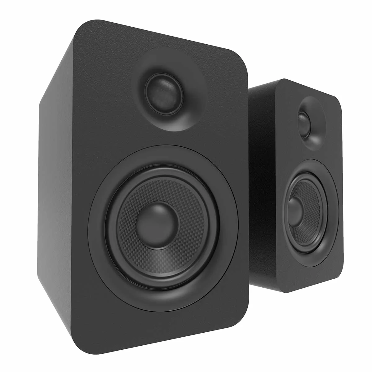 Kanto OPEN BOX YU Passive 4" Passive Bookshelf Speakers with 1" Silk Dome Tweeter | External Amplifier Required | Matte Black | Pair - A Grade - Image 6