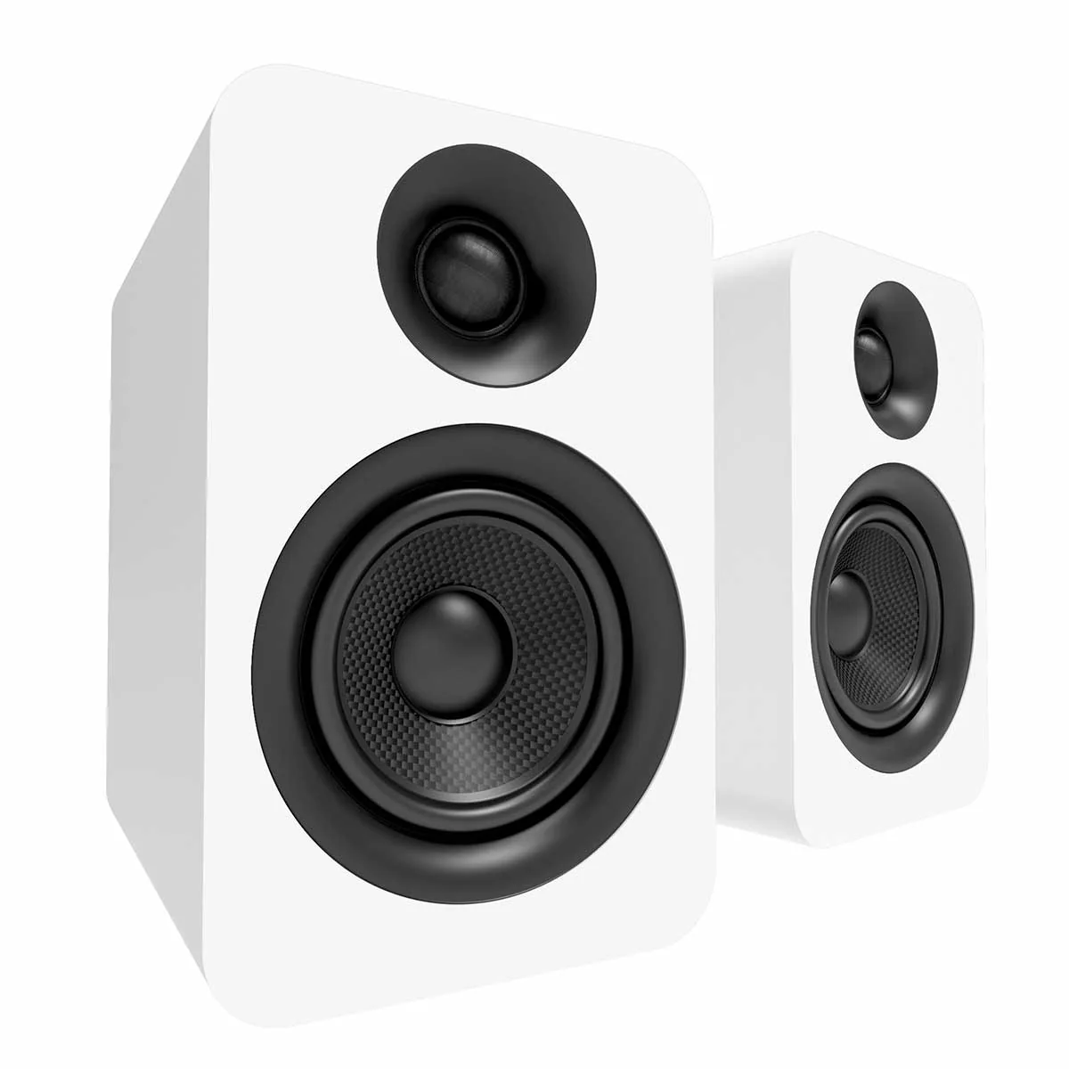 Kanto OPEN BOX YU Passive 4" Bookshelf Speakers - Matte White - Pair - A Grade - Image 4