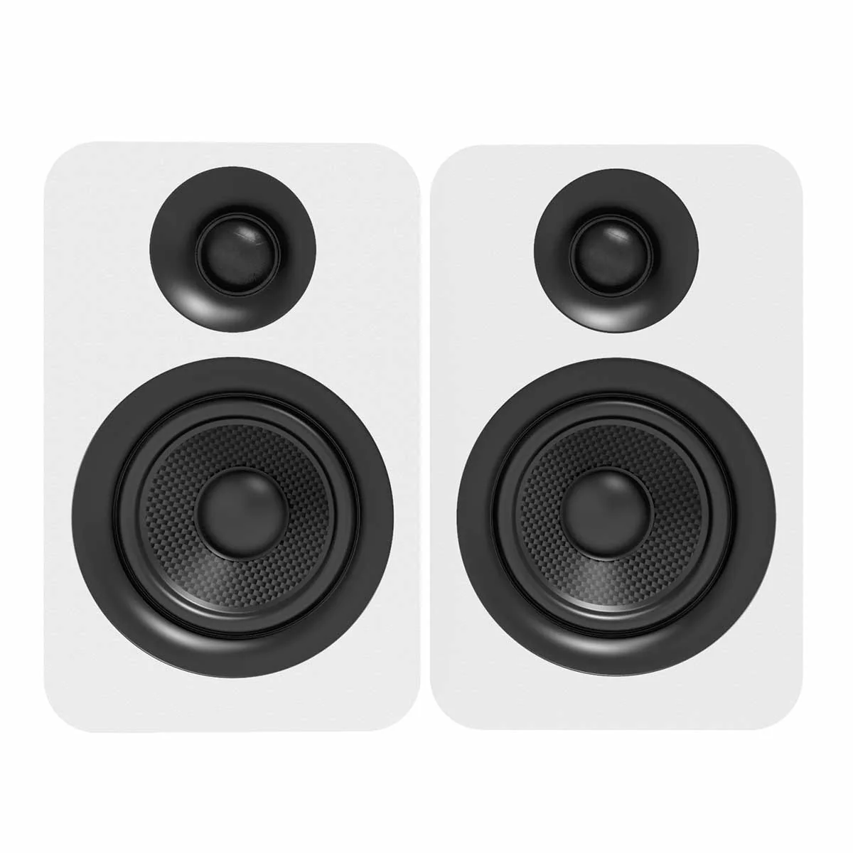 Kanto OPEN BOX YU Passive 4" Bookshelf Speakers - Matte White - Pair - A Grade - Image 6