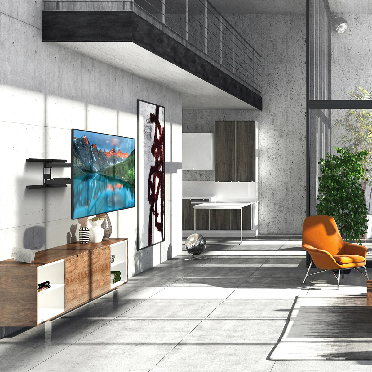 Kanto OPEN BOX PDX700 Long Extension Full Motion TV Wall Mount for 42" - 100" TVs - A Grade - Image 6