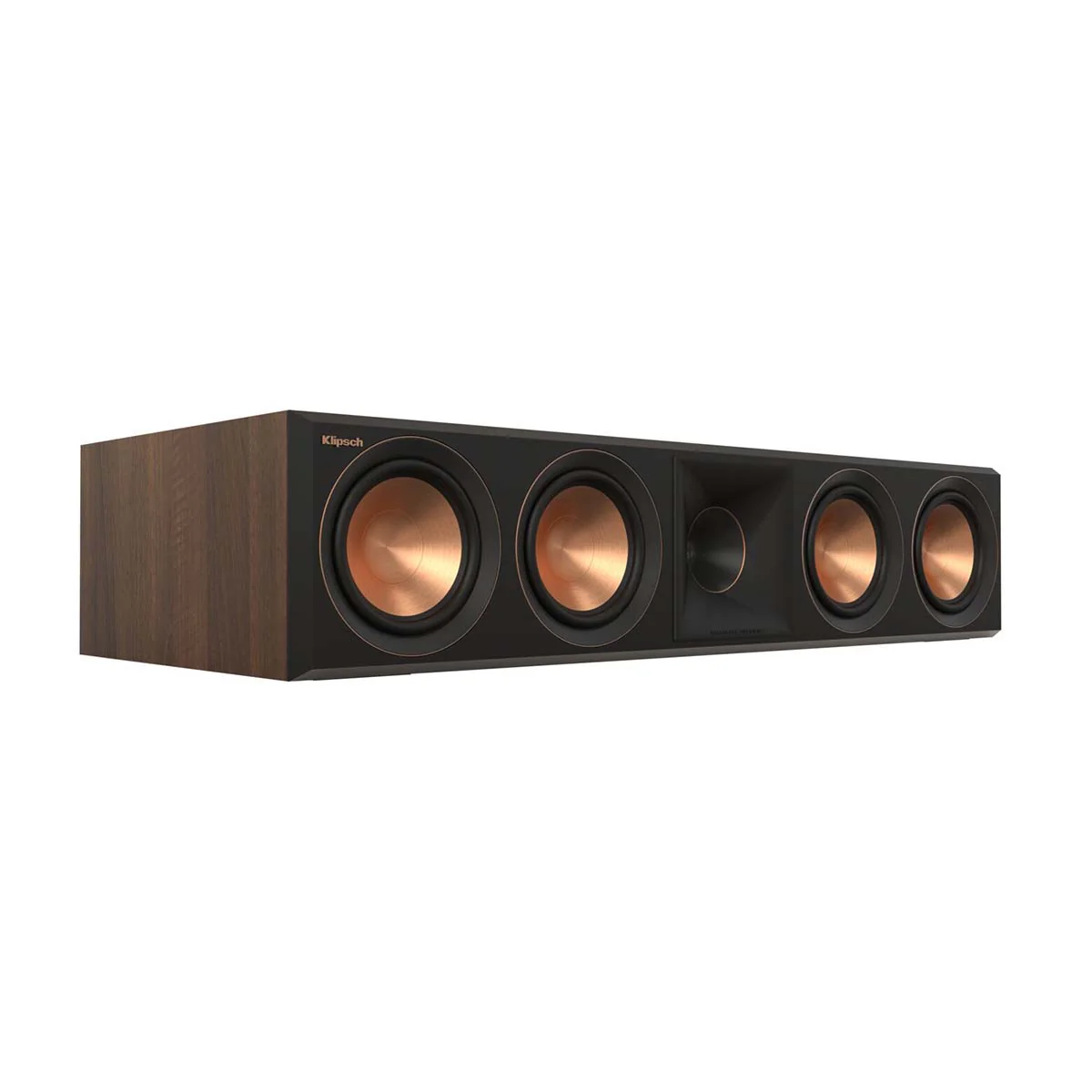 Klipsch Reference Premiere RP-504C II Center Channel Home Theater Speaker with Updated Tractrix Horn and Port Technology and 5.25â€ Cerametallic Woofer for Crystal-Clear Dialogue in Walnut - Image 8