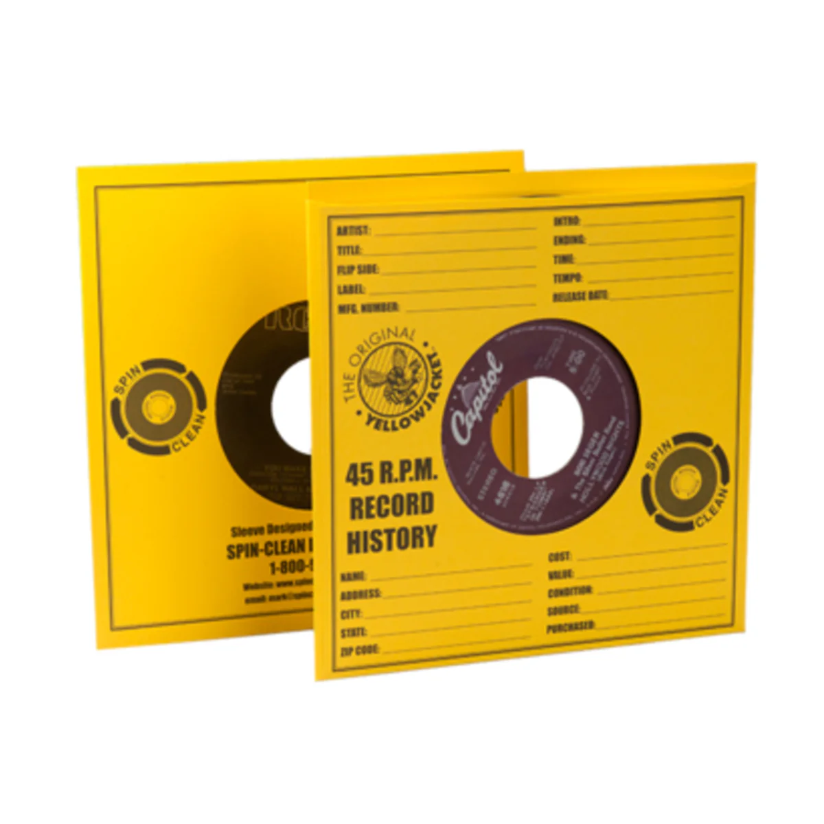 Spin-Clean Yellow Jacket Sleeves - Image 3