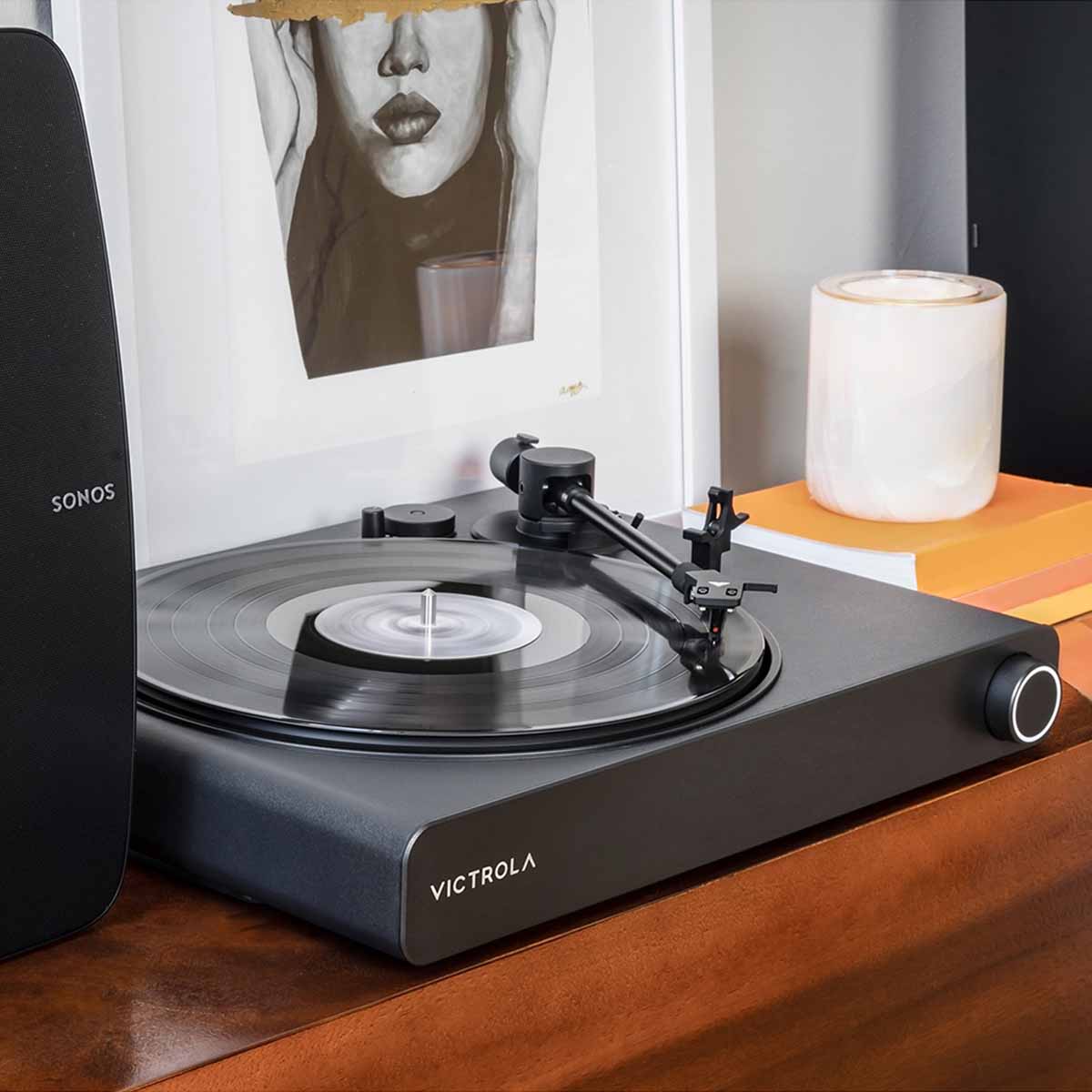 Victrola Stream Onyx Wi-Fi Streaming Turntable - Black - Image 9